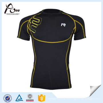 Custom Mens Dri Fit Sports Fitness Camisetas Compresión Desgaste